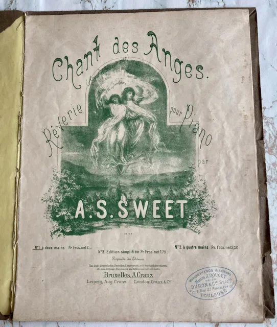 Partitions anciennes - Sweet  A. S - Chant Des Anges