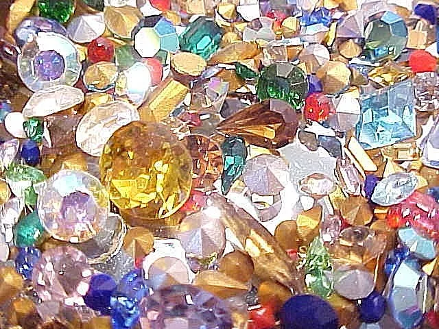 135 Swarovski Crystal Vtg Loose Rhinestones Huge Lot Austria Repair Jewelry Nos