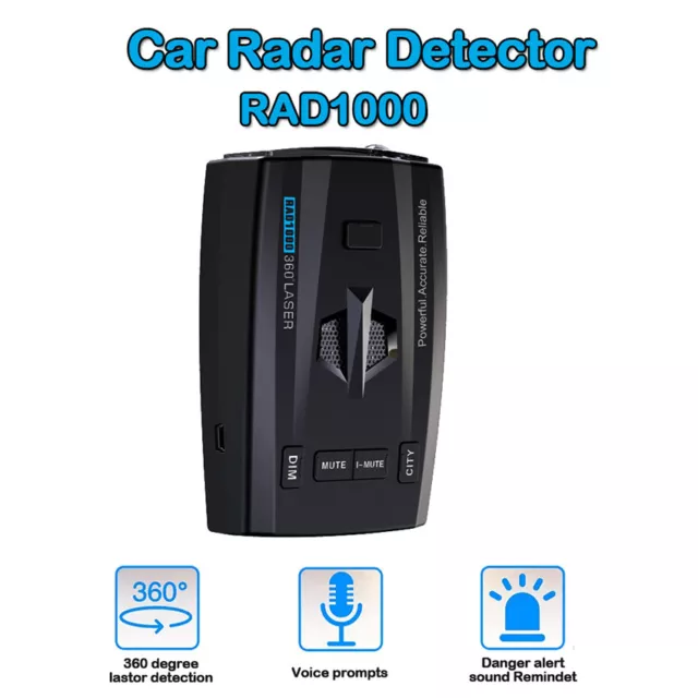 Rilevatore di velocità radar auto 360° banda completa telecamera allarme vocale monitoraggio allarme 12 V