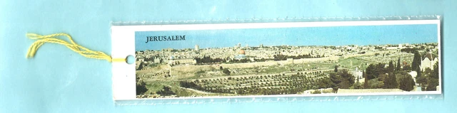 Bookmark Jerusalem Sky View Israel Christian Jesus Religious Flowers Holy Land