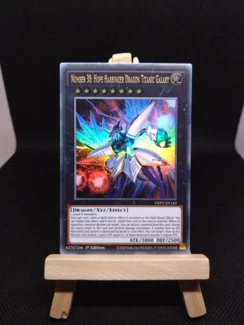 NUMBER 38: HOPE HARBINGER DRAGON TITANIC GALAXY GFP2-EN143 Yugioh