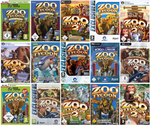 Zoo Tycoon  PC, nur 1 Spiel auswählen - 1 / 2 / Collection / Marine Mania / usw