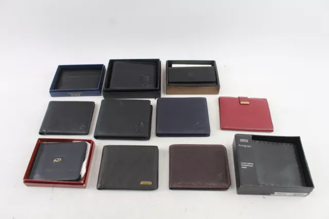 Leather Wallet Job Lot Men's Inc Vauxhall Penguin St Dupont - Loewe (keys) x 11