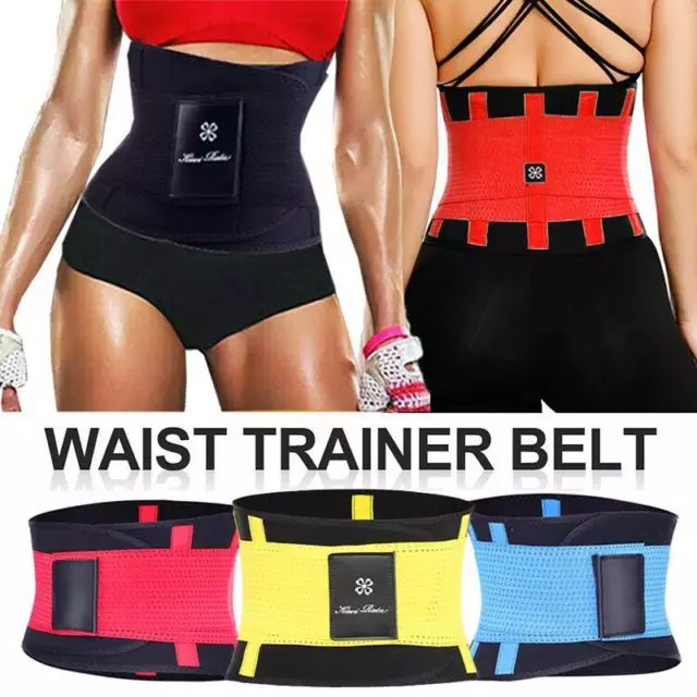 BALLY Zippered Slimmer Belt Sweat Waist Trainer Shaper Weight Loss