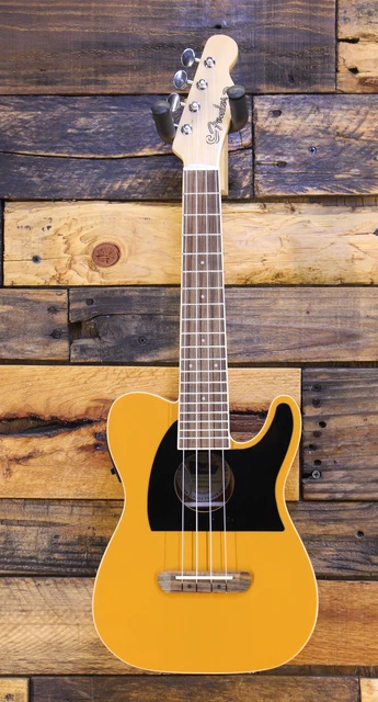 Fender Fullerton Tele A/E Concert Ukulele Butterscotch, BLEMISHED