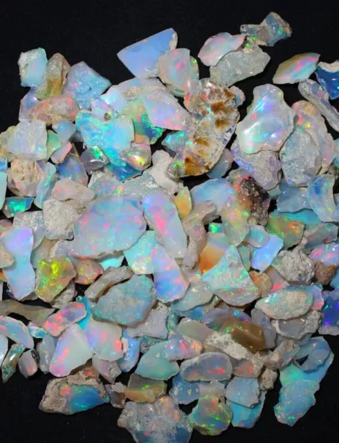 Cut Grade Opal Rough Lot AAA Grade 10 Pieces Large Size Ethiopian Welo Opal Raw