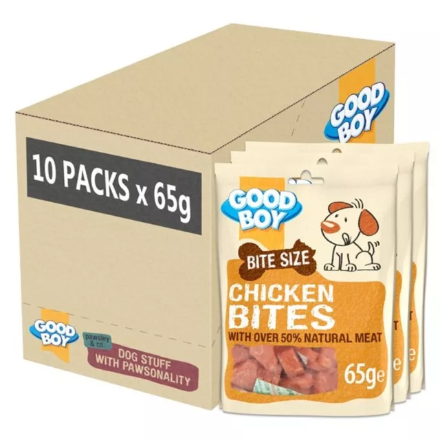 Good Boy Pawsley Deli Bites Chicken 65g x10 DATED 03/2024