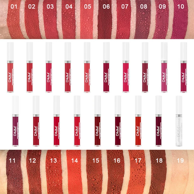 Sexy Multicolore Labbra Smalto Rossetto Opaco Velluto Naturale Impermeabile Cu -