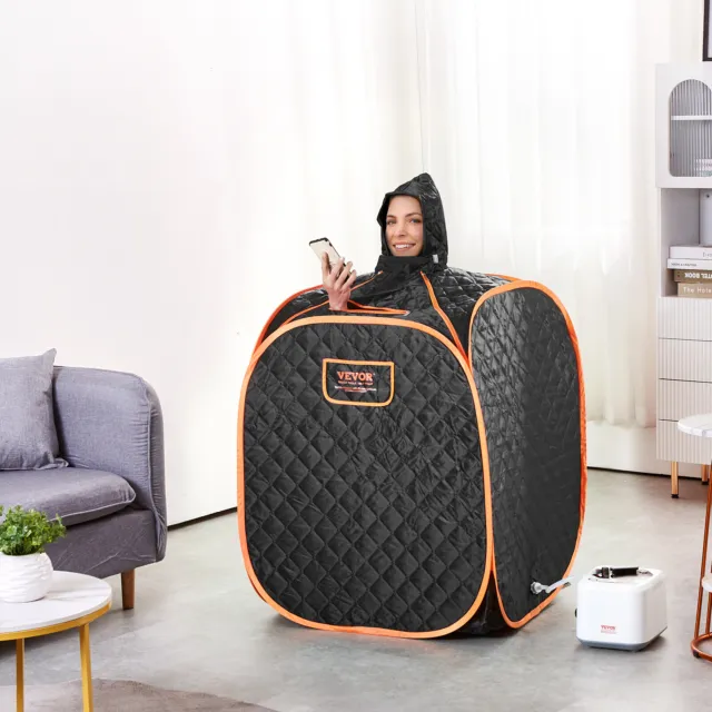 Portable 1000W Portable 2L Personal Steam Sauna Home Spa Tent Detox Therapy