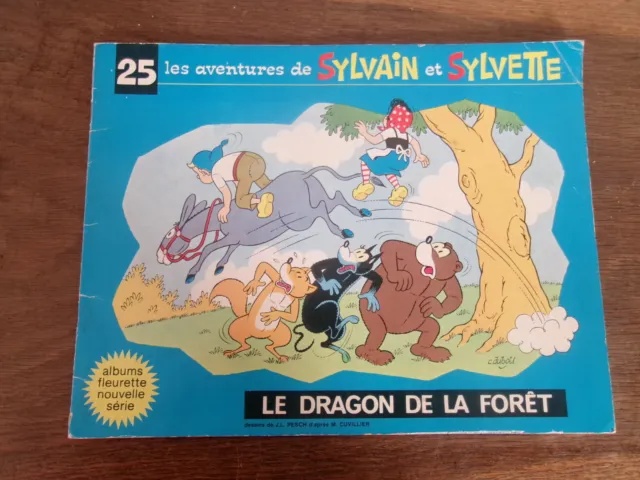 Livre souple Les aventures de Sylvain et Sylvette 25 LE DRAGON DE LA FORET 1968