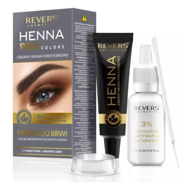 Revers Cosmetics - Tinte para Pestañas y Cejas Gris 1.1