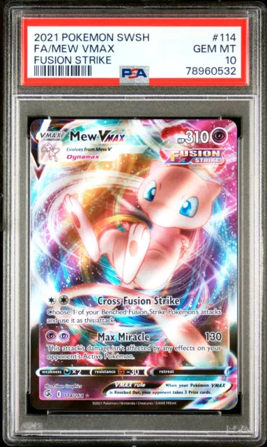 Mew VMAX CGC 9.5 114/264 - Pokemon Graded Cards » Fusion Strike - Graded  Power