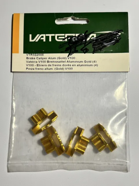 Vaterra / Losi V100 Brake Caliper Aluminum (Gold) (4) VTR332006