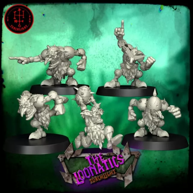 TORCHLIGHT "THE LOONATICS" fantasy compatible bloodbowl