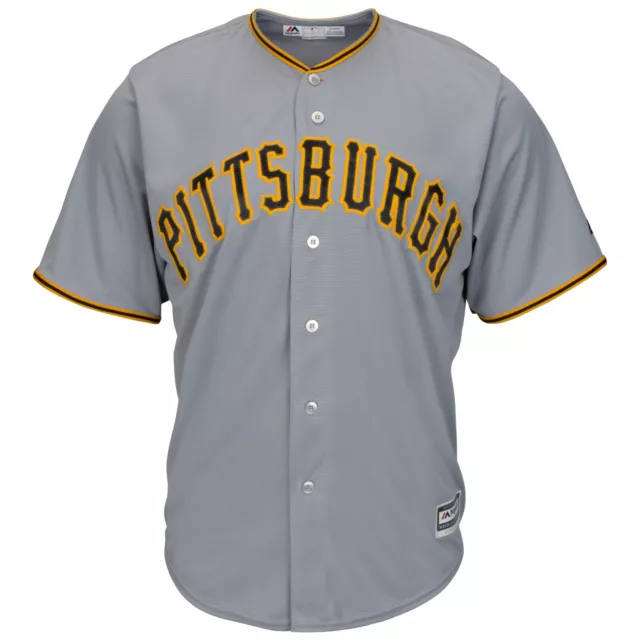 MLB Baseball Maillot Pittsburgh Pirates Gris Cool Base Majestic Jersey