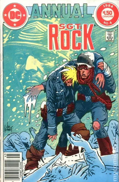 Sgt. Rock Annual Canadian Price Variant #4 VG 1984 Stock Image Low Grade