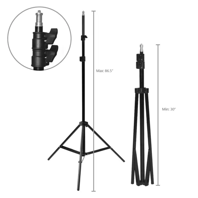 Lusana Studio 7 Foot Light Aluminum Stand Tripod for Photography Photo Video 2