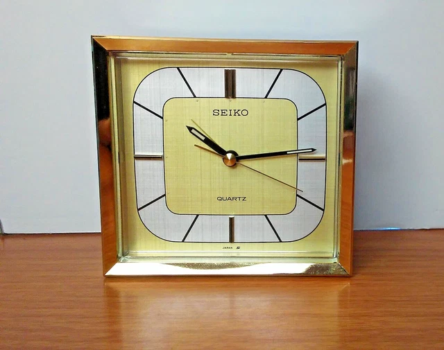 SEIKO VINTAGE QUARTZ Battery Powered Alarm Clock Japan 49.97 PicClick