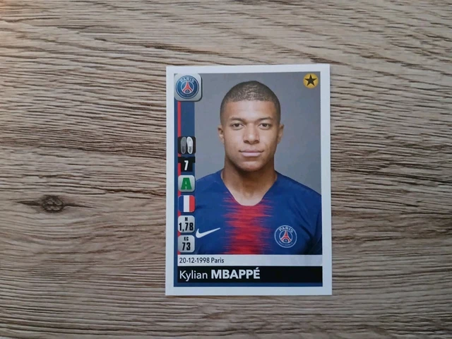 Lot De 2 Stickers Panini Foot 2019/20 - Kylian Mbappé PSG N°383 Et 386 - Neufs