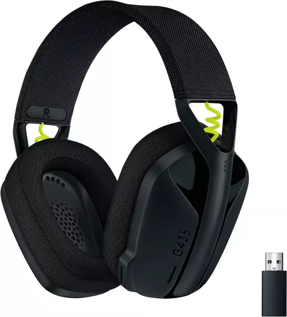 Logitech G435 LIGHTSPEED Cuffie Gaming Wireless Bluetooth, Cuffie over Ear Legge