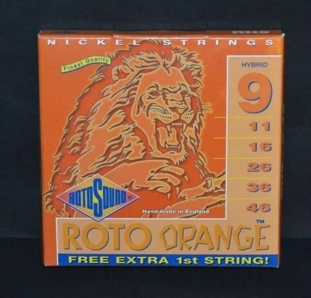 Rotosound Rh9 Roto Orange Jeu De Cordes Nickel Hybrid 9/46 Neuf