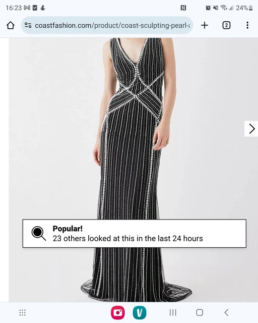 COAST UK 12 Stunning long dress Ethina Embellished maxi