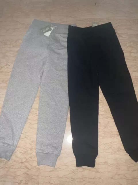 Pantalon De Jogging Garçon 12-13A, Bien Chaud, Neuf & Étiqueté, Gris Ou Noir