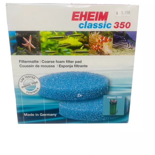 Eheim Classic 350 Coarse foam Filters (2 filter pad)  for fish aquarium