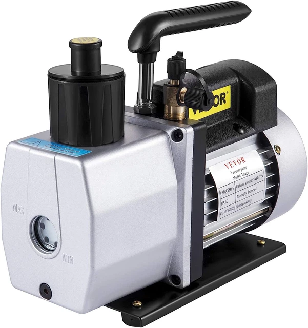 Vacuum Pump 5CFM 1/2 HP Two Stage Air Conditioning Vacuum Pump 120V 0.3PA Ultima