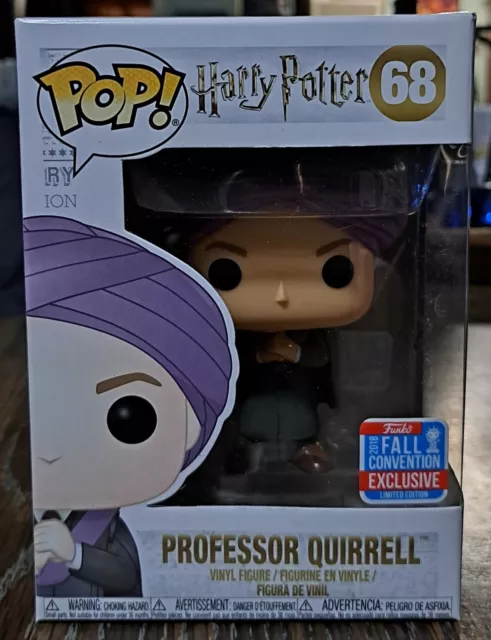 Funko Pop Movies Harry Potter #68 Professor Quirrel 2018 Fall Con Exc Lim. Ed.