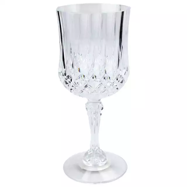 Crystal Look Clear Acrylic Wine Glass Birthday Anniversary Wedding Christmas