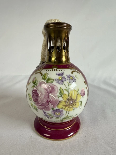 Lampe Berger Vintage 'AP Bouquets' Par La Faïencerie De Couleuvre - Occasion