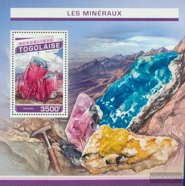 Togo Block 1352 (kompl. Ausgabe) postfrisch 2016 Mineralien