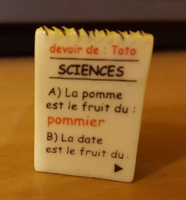 Fève - Devoir de Toto - Sciences  ....   (Ref. 2612) 2