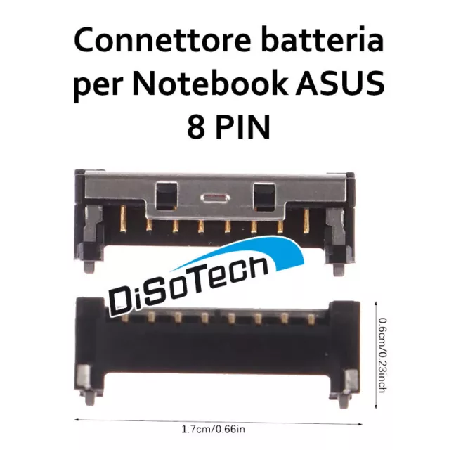 Connecteur Batterie 8Pin FPC Carte Mère Asus S510U X510