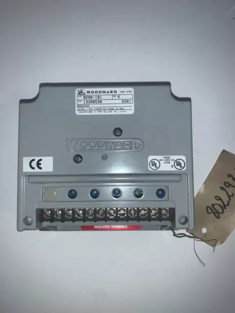 SPEED CONTROL MODULE Woodward 8290-191 Epg W/DROOP 24VDC ref IVECO 8022931