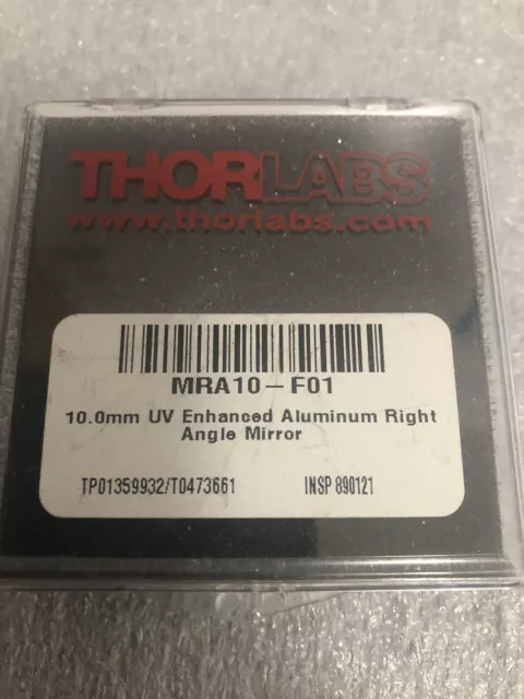 THORLABS MRA10-F01 Right-Angle Prism Mirror, UV Enhanced Aluminum,   10.0 mm
