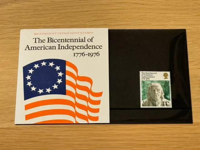 GB Royal Mail Stamp Presentation Pack 1976 - AMERICAN INDEPENDENCE BICENTENNIAL