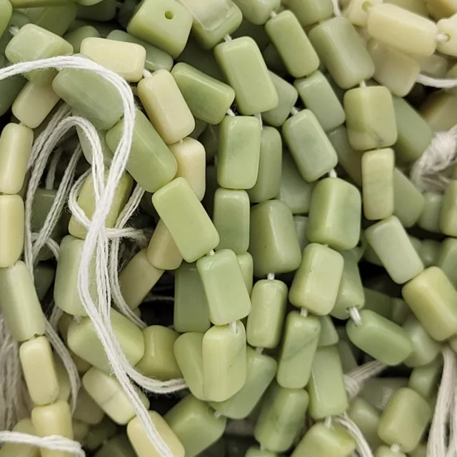 Job Lot - ( 340g bag) Assorted Semi Precious Serpentine Beads - Pastel Green