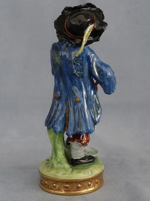 VOLKSTEDT Couple de Musiciens Figurines en Porcelaine Allemande Thuringe XIXème 13