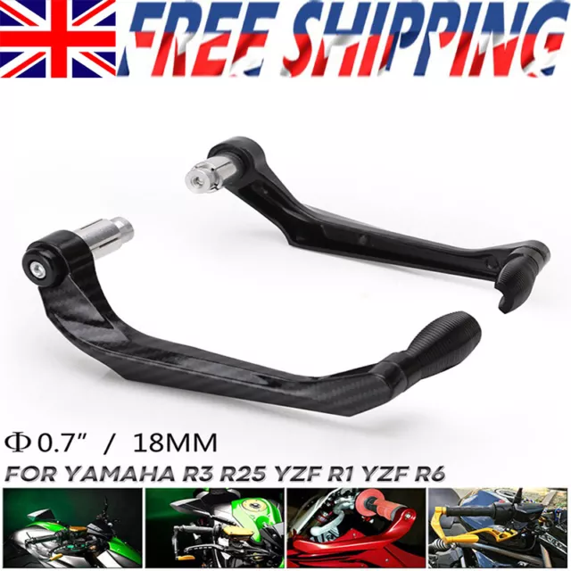 CNC Aluminum Handguard Motorcycle 7/8" Brake Clutch Lever Protector Hand Guards