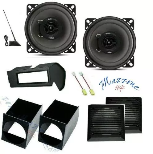 Audiodesign Set 2 Haut Parleur Fiat Panda 1 Série > 03 Brkt / Avec Panneau