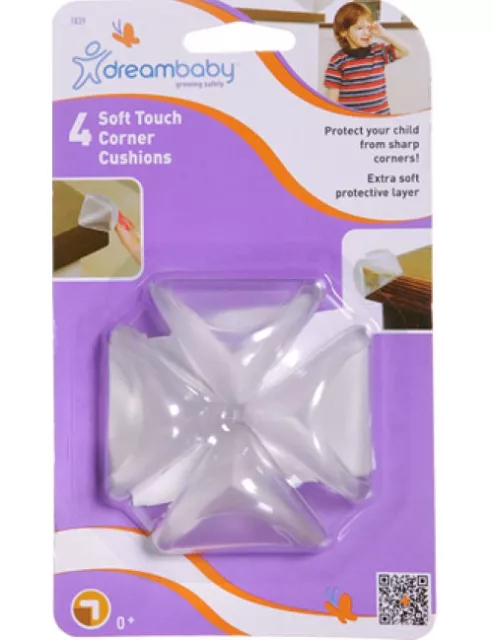 New Dreambaby Deluxe Soft Touch Corner Protector Cushions protect sharp corners