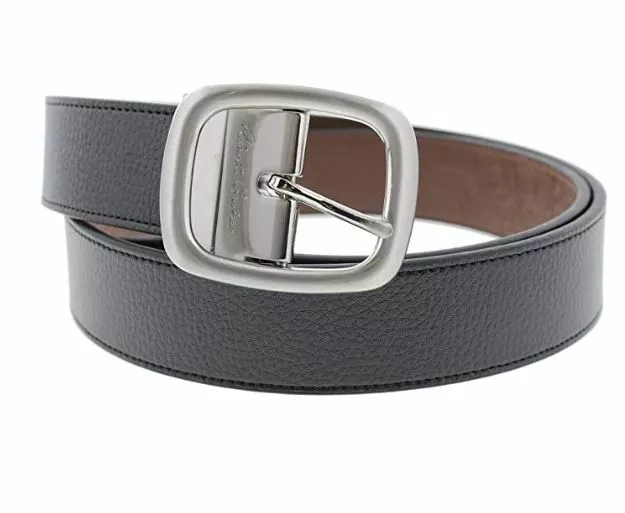 Robert Graham Mens Bonker Faux Leather Reversible Casual Belt Black ( 32 )