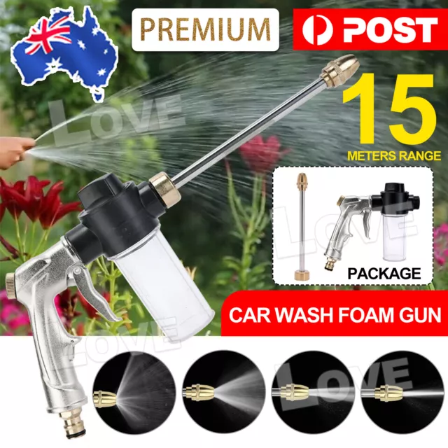 High Pressure Car Wash Foam Gun Water Soap Sprayer Lance Bottle Cleaning Kits