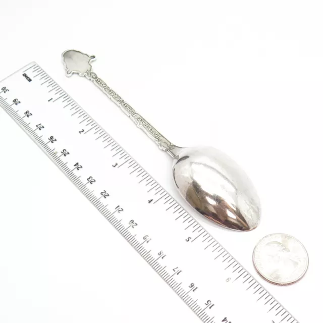 925 Sterling Silver Vintage "Olympic Range Seattle" Totem Pole Spoon 2