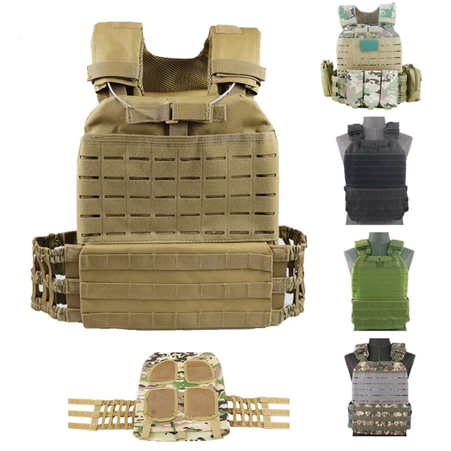 TACTICAL MOLLE VEST Plate Carrier Holder Military Airsoft Combat