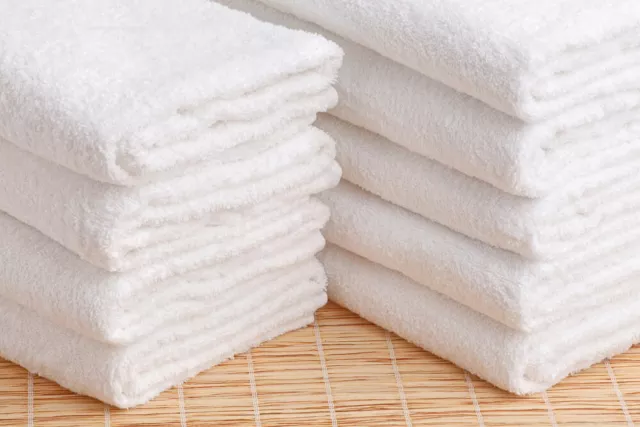 Wholesale Job Lot Plain White Egyptian Cotton Towels - Hand , Bath