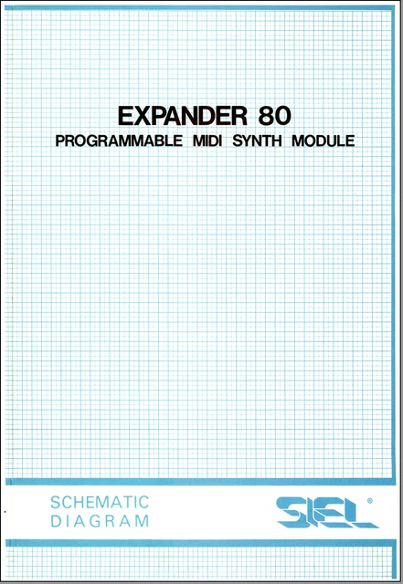 SIEL EXPANDER EX80 Service Manual Schematic Diagram Schaltplan Schema