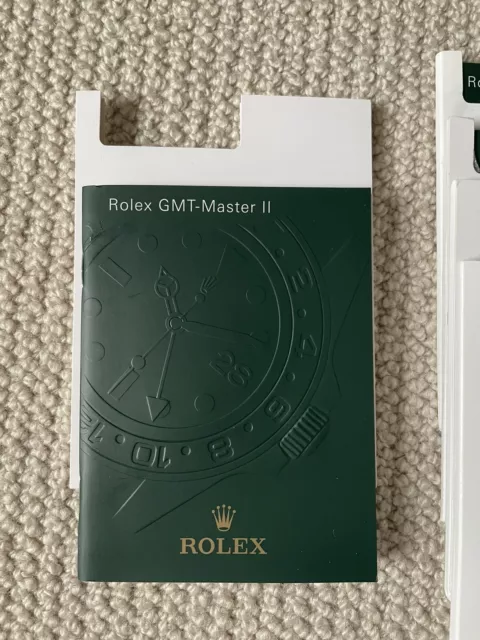 Genuine Rolex GMT-Master II Booklet - English. With Dust Cover